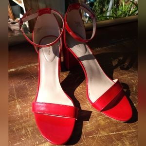 Red Bandolino Strappy Heels